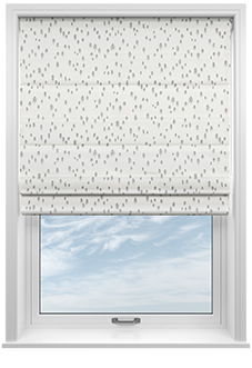Norrland, Birch White - Twist&Fit Roman Blind